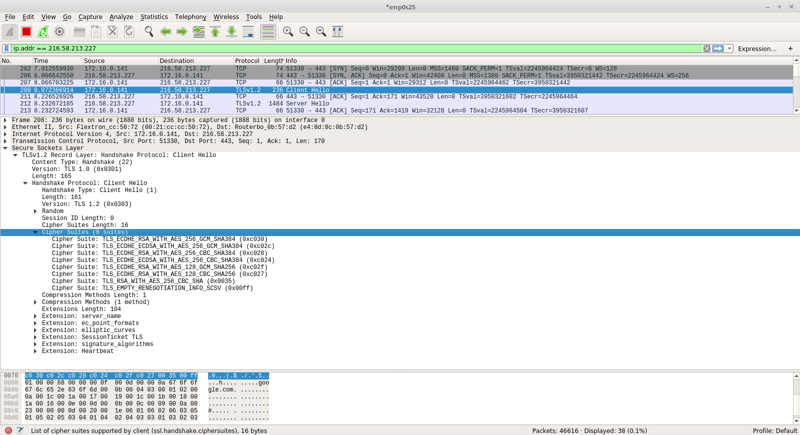 python3 scapy check if a client hello tls packet