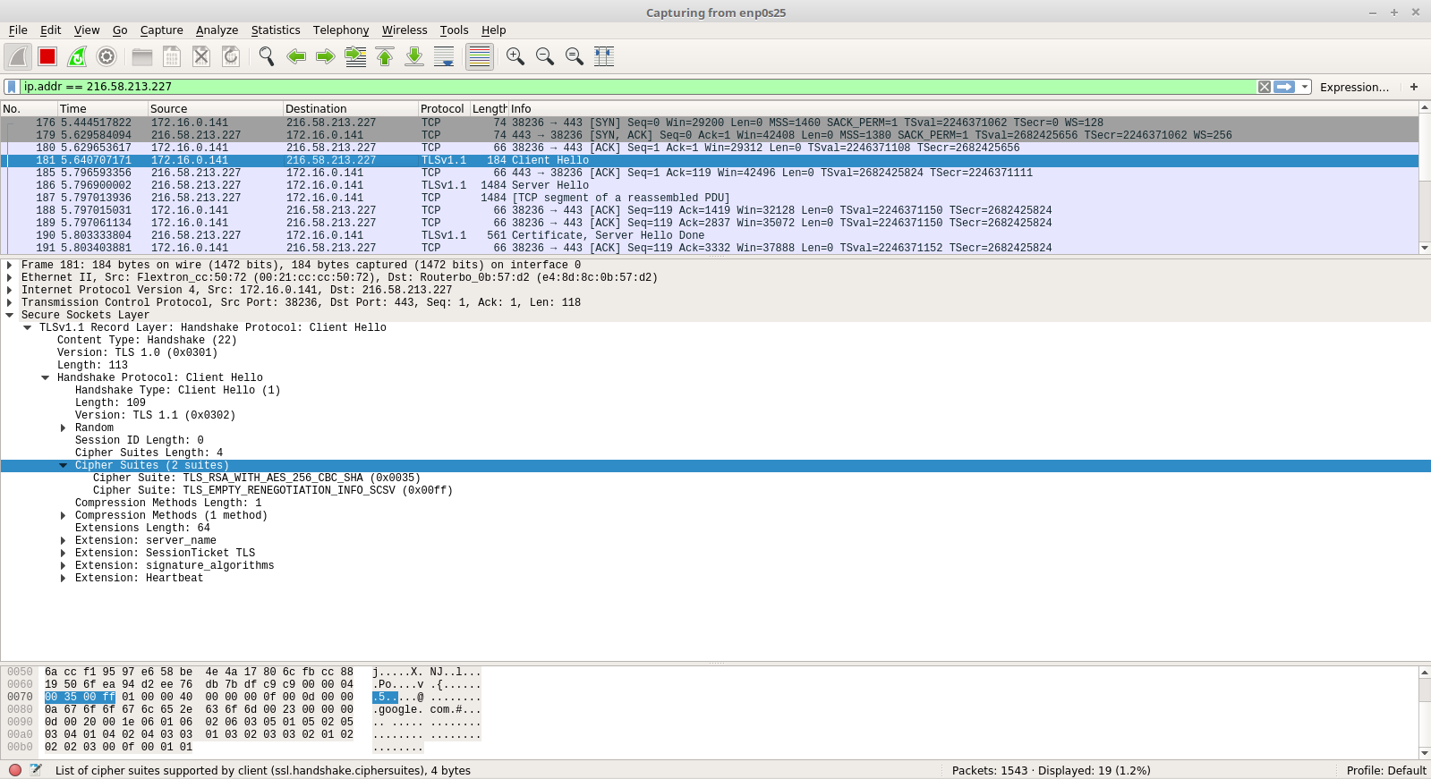 python3 scapy check if a client hello tls packet